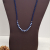 Aquamarine Gemstone and Cobalt Blue Glass Bead Necklace