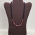 Cherry Quartz and Black Glass Bead Necklace