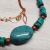Hubei Turquoise and Copper Necklace with Copper Birds