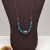 Hubei Turquoise and Copper Necklace with Copper Birds