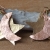 Moon and Star Earrings, Hammered Copper and Brass