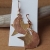 Moon and Star Earrings, Hammered Copper and Brass