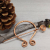 Traditional Hammered Copper Cloak Pin with Spiral Motif
